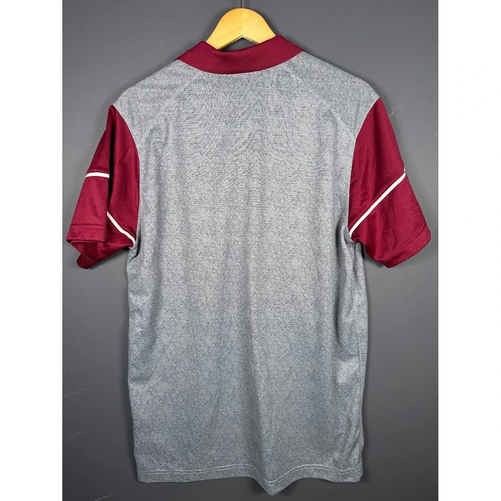 Nike Florida State Seminoles Dri-FIT Polo Shirt Mens Medium Grey Maroon FSU